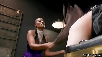 Preview 2 of Jill Kassidy Secret Love - Dude gets anal footjob from ebony dom