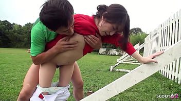 Preview 3 of Bfmovie Xxxxx - Asian Cricket Girl seduce to uncensored JAV Outdoor Fuck by her Coach in Japan