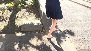 Preview 2 of Choda Chodi Vedio - Girl walking outdoors barefoot