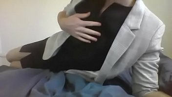 Preview 2 of Hugetits - French secretary is home after work