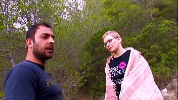 Preview 1 of Abelia Danger - Anal fucking out in the woods
