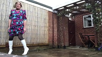 Preview 4 of Porn Pord - Outdoors on Patio - Johanna Clayton
