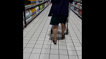 Preview 1 of 1st Time 15 - An old and fat slut in the store without panties