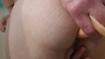 Preview 3 of Orgasm While He Comes - New toy same ass