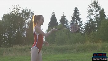 Preview 1 of Mai Khelifa - Dark and white chocolate lesbian play in the outdoors