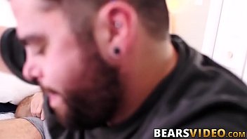 Preview 2 of Angry Tiny Girl - Chubby inked man gets his ass raw penetrated after a blowjob