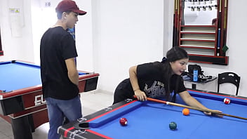 Preview 1 of Teen Cunnilingus Rape Old Men - ense&ntilde_o a mi hermanastra a jugar billar y me la termino follando - porno en espanol