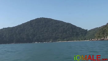Preview 1 of Xxx Laxmi Roy - Latino jock raw riding on a boat before facial cumshot