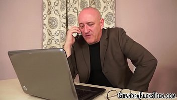 Preview 1 of Zerres Xxx Video Hd - Cock jerking teenager sucks old cock