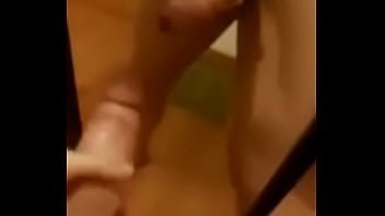 Preview 1 of Shemale Cums In As Boy - Big cumshot on mirror