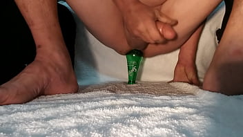 Preview 4 of Sandra Romain Kelly Wells - Bottomboyxs bottle fucking