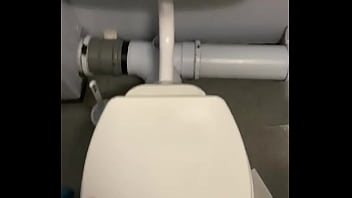 Preview 2 of Sweet Russian Pop - Wanking in work toilets had amazing cumshot