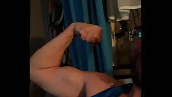 Preview 2 of Interracial Cumshot - My small bicep