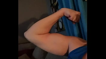 Preview 3 of Interracial Cumshot - My small bicep