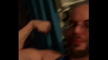 Preview 4 of Interracial Cumshot - My small bicep