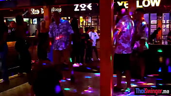 Preview 1 of Sex Vedio Big Boobs With Condom - Two Thai party chicks gets fucked by a tourist