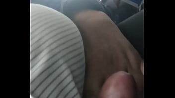 Preview 2 of Let Dp - Flashing My Cock &amp_ Titties at the bus   Cum - Sexy Girl   2 guys - 1 idf soldier