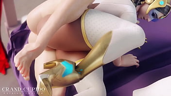 Preview 2 of 4 Ln One - Overwatch Symmetra fast and furious Anal Pounding Tight Ass Fat Legs Cum
