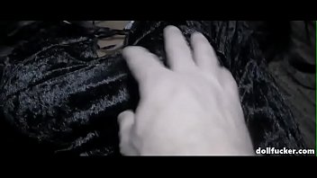 Preview 1 of Caught Jerking By Girl - Black Sex Doll get fucked