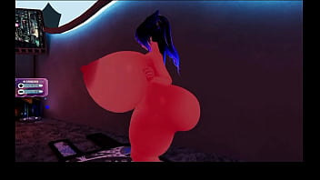 Preview 3 of Alexis Black Creamy Pies Alexis - 3D POV Breast Expansion Big Tits solo w/ Sound added