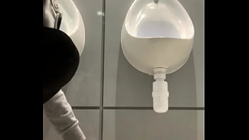 Preview 1 of Horny Wife Dresses - drinking from the urinal