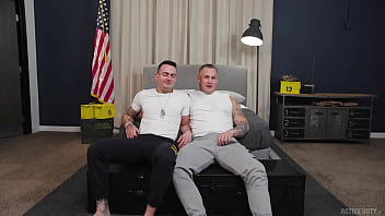 Preview 1 of Acaba Tube - Beefcake Brock Kniles Flip Fucks Hunk Soldier Guido - FULL SCENE - ASGmax