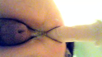 Preview 1 of The Weakness Of Anjelica - Bi guy riding big dildo