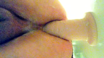 Preview 4 of The Weakness Of Anjelica - Bi guy riding big dildo