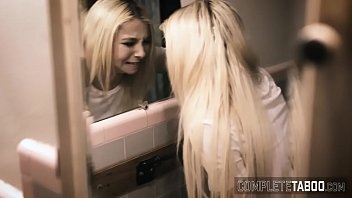 Preview 1 of Blackmail Hostel Girls - Milf and teen tribbing after teen sucks