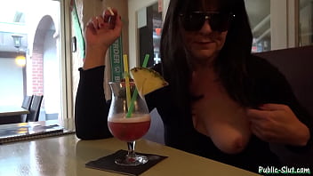 Preview 1 of Porn Hd Hindi Chitar Waif - Hot wife has some public fun at a pub