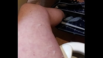 Preview 4 of Masturbation Men Video - Cumshot On My Leg