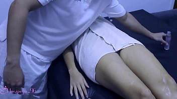 Preview 1 of Jav Cat Eyes - Orgasm With Squirt With The Big Cock Of My Latin Masseuse