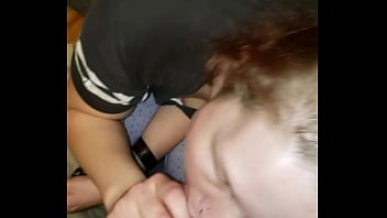 Preview 3 of Kitchen Sucks Mom - Redhead blowjob braid