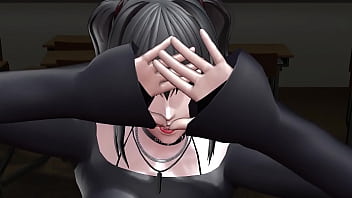 Preview 1 of Kisa Black - Mikasa G&oacute_tica se pone a bailar como la perra amante del senen que es