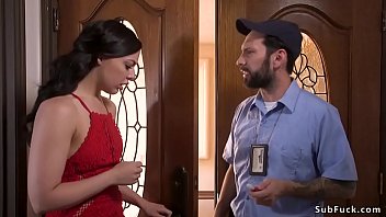 Preview 1 of Emma Stella - Husband anal bangs brunette wife bdsm