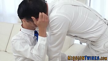 Preview 1 of Nina Hartley New 2019 - Mormon twink elder strips out of god pants