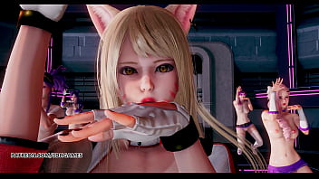 Preview 1 of Ac Night Xxx - [MMD] Dreamcatcher - SCREAM Naked Kpop Dance Ahri Akali Kaisa Evelynn Seraphine KDA League of Legend