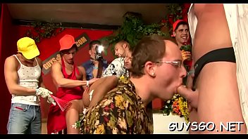 Preview 4 of Cmbind Sex - Gay sluts suck off one one more