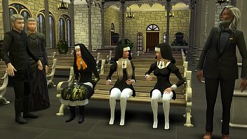 Preview 4 of 3xxx Full Hd Sex Vip - Sacerdotes se aprovechan y Se Follan a las Nuevas Inocentes En El Templo 3D Porn Hentai