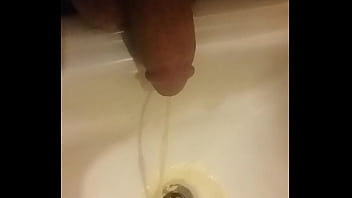 Preview 3 of Sex At Pregnant - Male pissing in sink