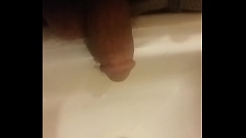 Preview 1 of Sex At Pregnant - Male pissing in sink
