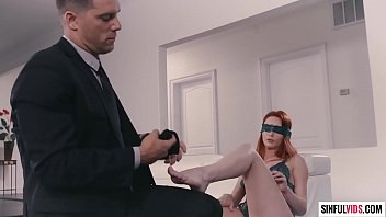 Preview 1 of Sex Perawan Barat Spai Bersarah - Pantyhose fetish sex with redhead beauty Lacy Lennon and Ramon Nomar - Axel Brauns Nylon 3 Scene 1