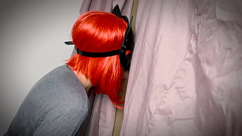 Preview 4 of Game Naruto Xxx - Ginger girl found gloryhole
