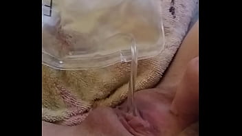 Preview 2 of 27 Cm Cock - Catheter in wet pussy,  can&#039_t stop peeing....