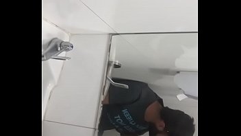 Preview 2 of Shemale Bog Boobs - Blowjob on bathroom