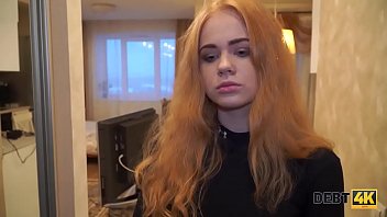 Preview 2 of Way And Schoolteacher - Debt4k. Une rousse sait comment calmer un agent de cr&eacute_dit en ayant des relations sexuelles