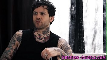 Preview 1 of Jc Fuck - Busty goth sucks and gets tits fucked