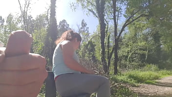 Preview 1 of Homemade Rep - EXHIBITIONIST seduce MILF to Fuck,  Suck &amp_ Sperm Her Face in Park