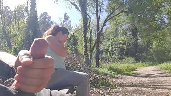 Preview 4 of Homemade Rep - EXHIBITIONIST seduce MILF to Fuck,  Suck &amp_ Sperm Her Face in Park