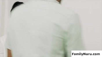 Preview 2 of Laura Mmv - Stepbrother massage his sister wet pussy